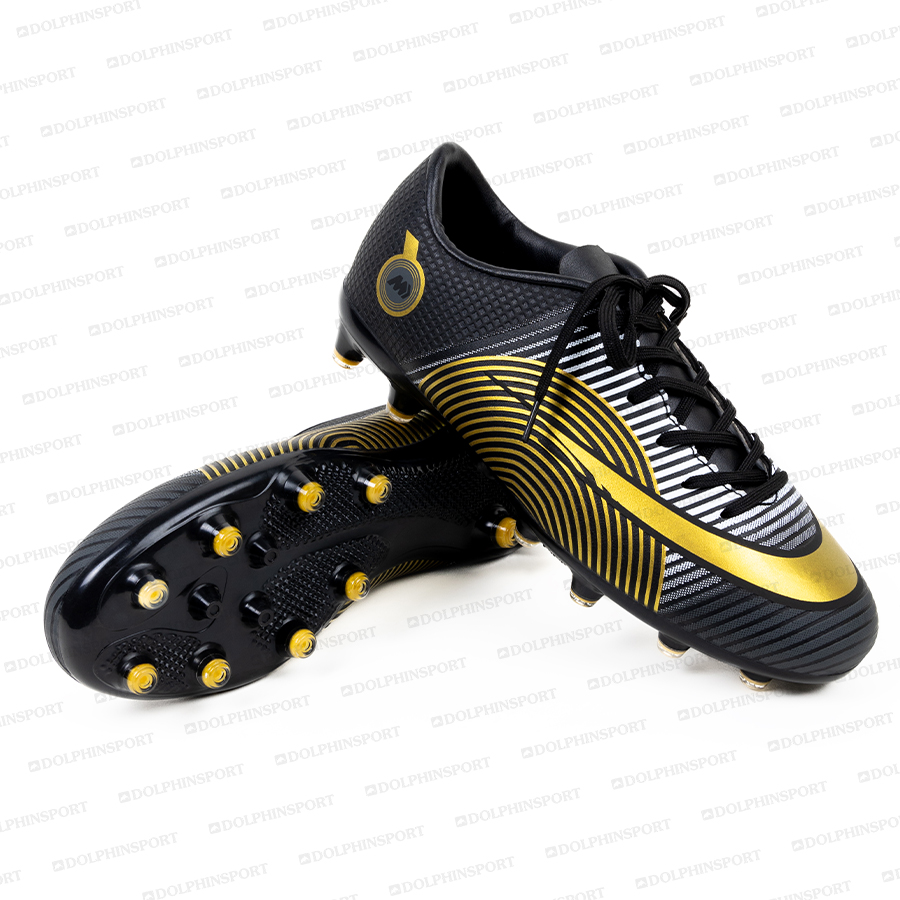 Бутсы футбольные KR-155 черно-золотой