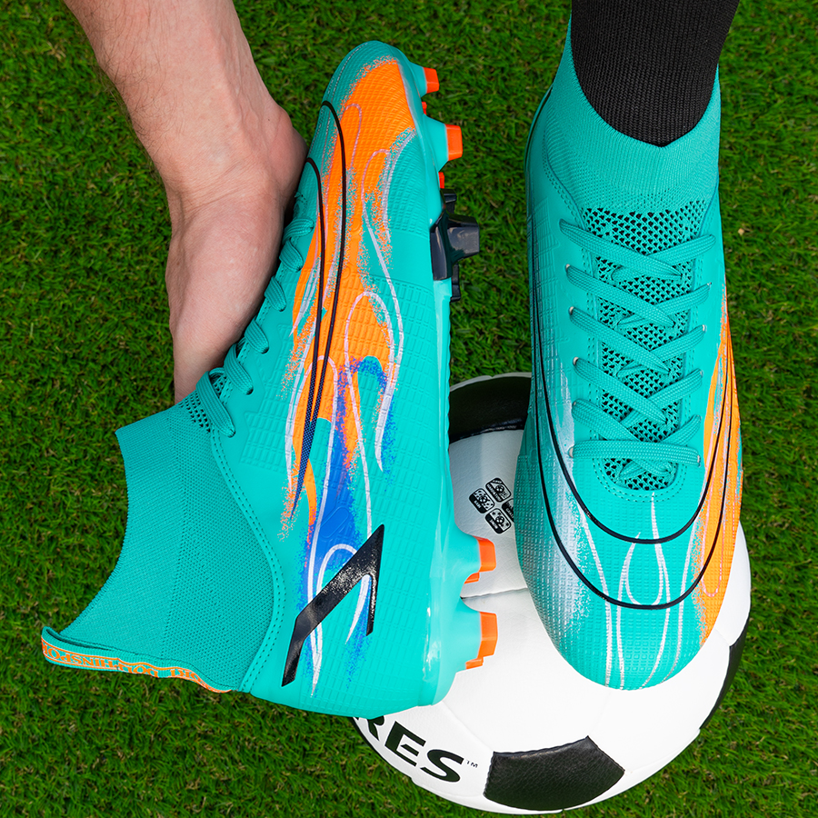 Бутсы футбольные KR-141/2 бирюзовый