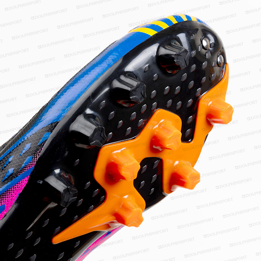 Бутсы футбольные KR-158 черно-оранжевый