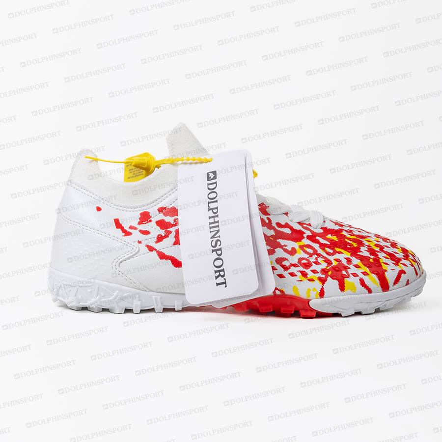 Бутсы футбольные KR-130/1 бело-красные