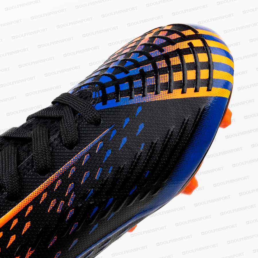 Бутсы футбольные KR-158 черно-оранжевый