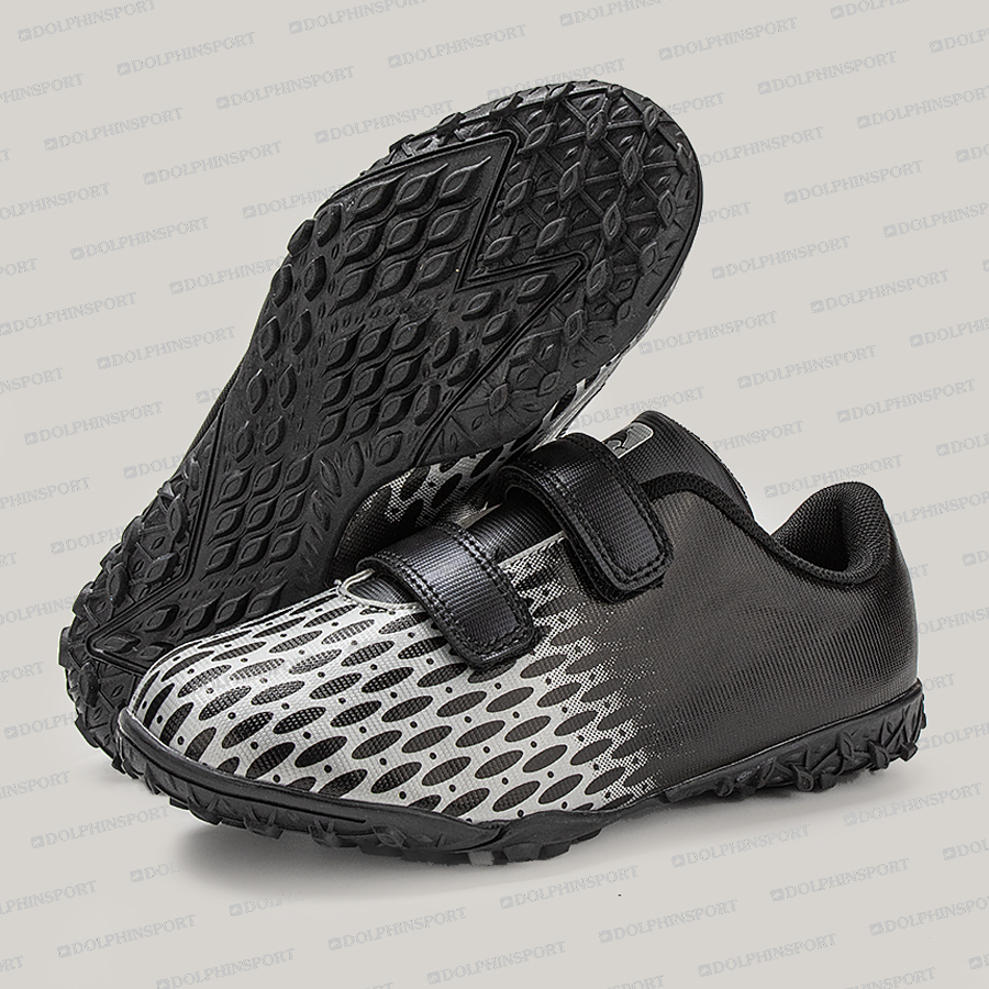 Бутсы футбольные KR-183 черно-серые