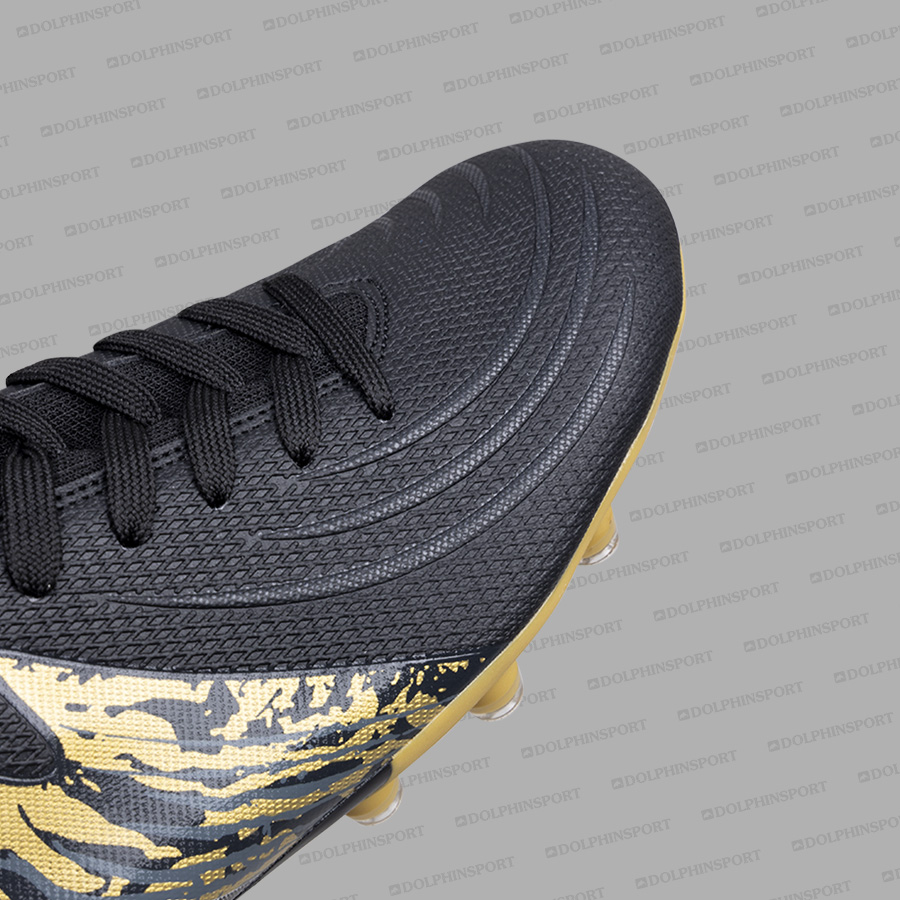 Бутсы футбольные KR-208 черно-золотистые