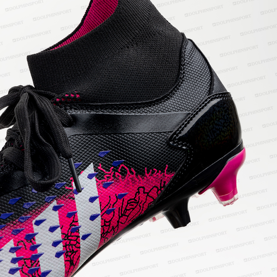 Бутсы футбольные KR-180/2 черно-розовые