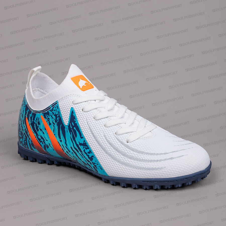 Бутсы футбольные KR-201 бело-синие