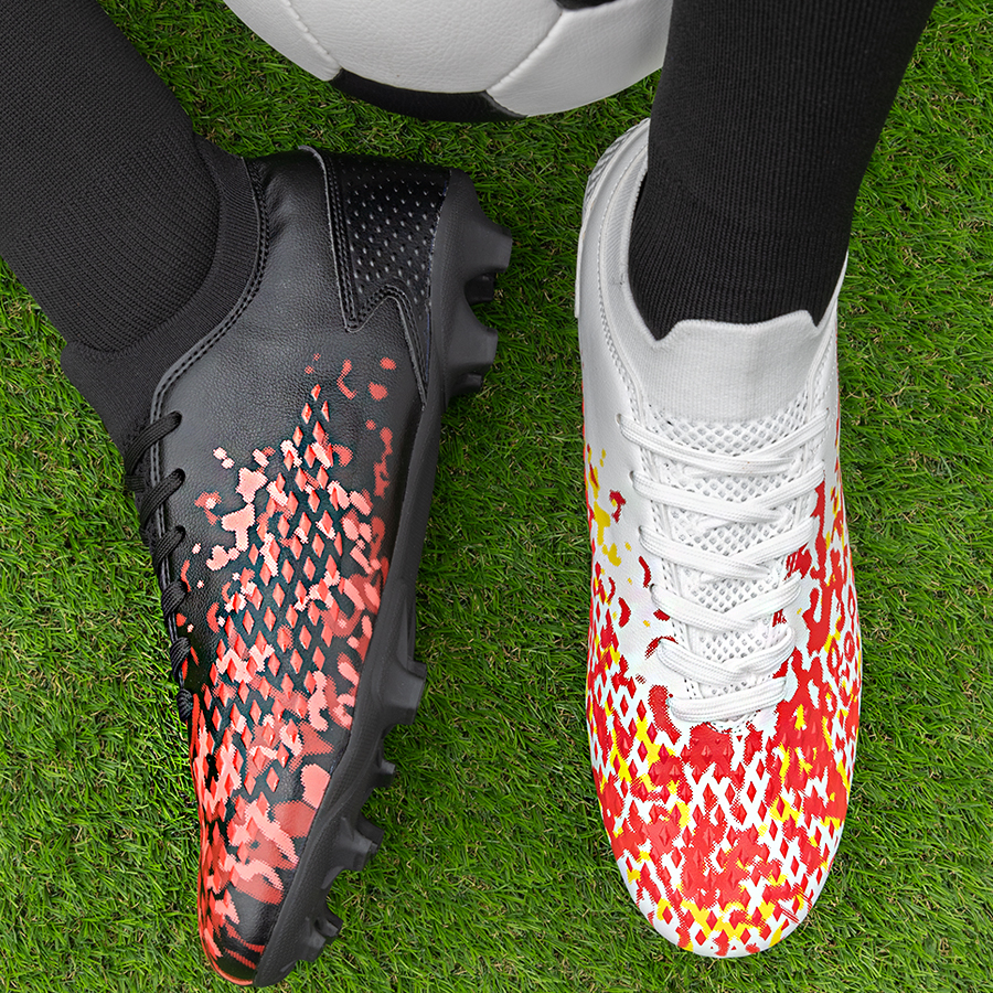 Бутсы футбольные KR-130 белый-черный