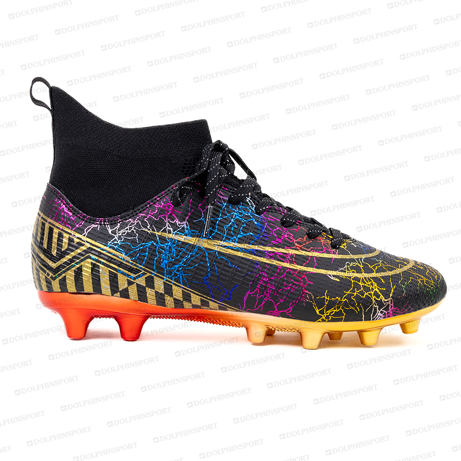 Бутсы футбольные KR-133 черный с золотом