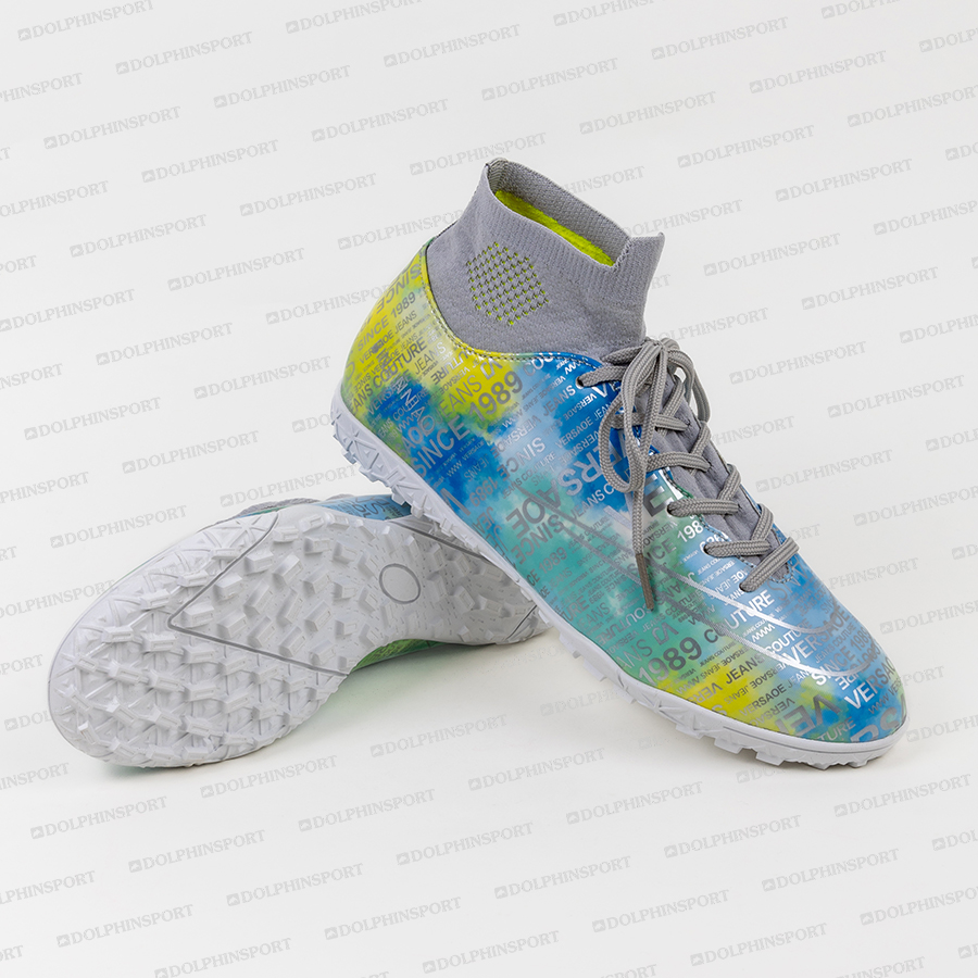 Бутсы футбольные KR-178 бело-голубой