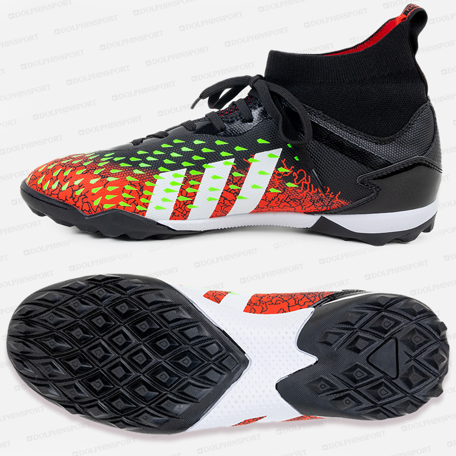 Бутсы футбольные KR-180 черно-красный