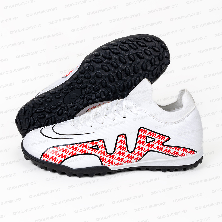 Бутсы футбольные KR-160 бело-красный