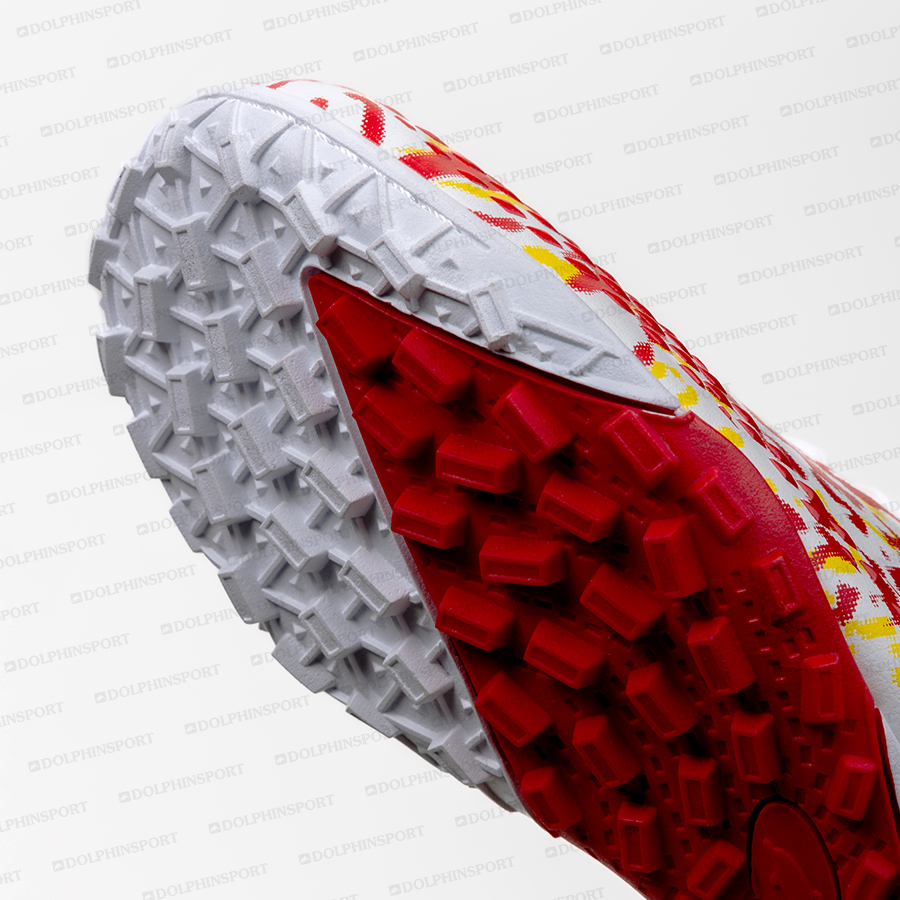 Бутсы футбольные KR-130/1 бело-красные