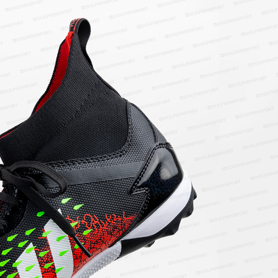 Бутсы футбольные KR-180 черно-красный