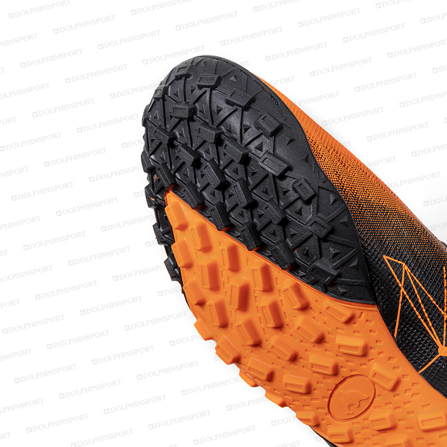 Бутсы футбольные KR-197 черно-оранжевые