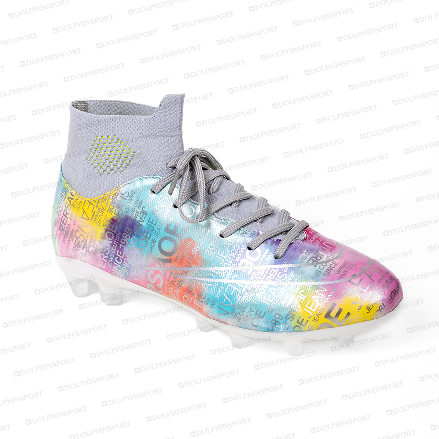 Бутсы футбольные KR-178/2 розовый-голубой