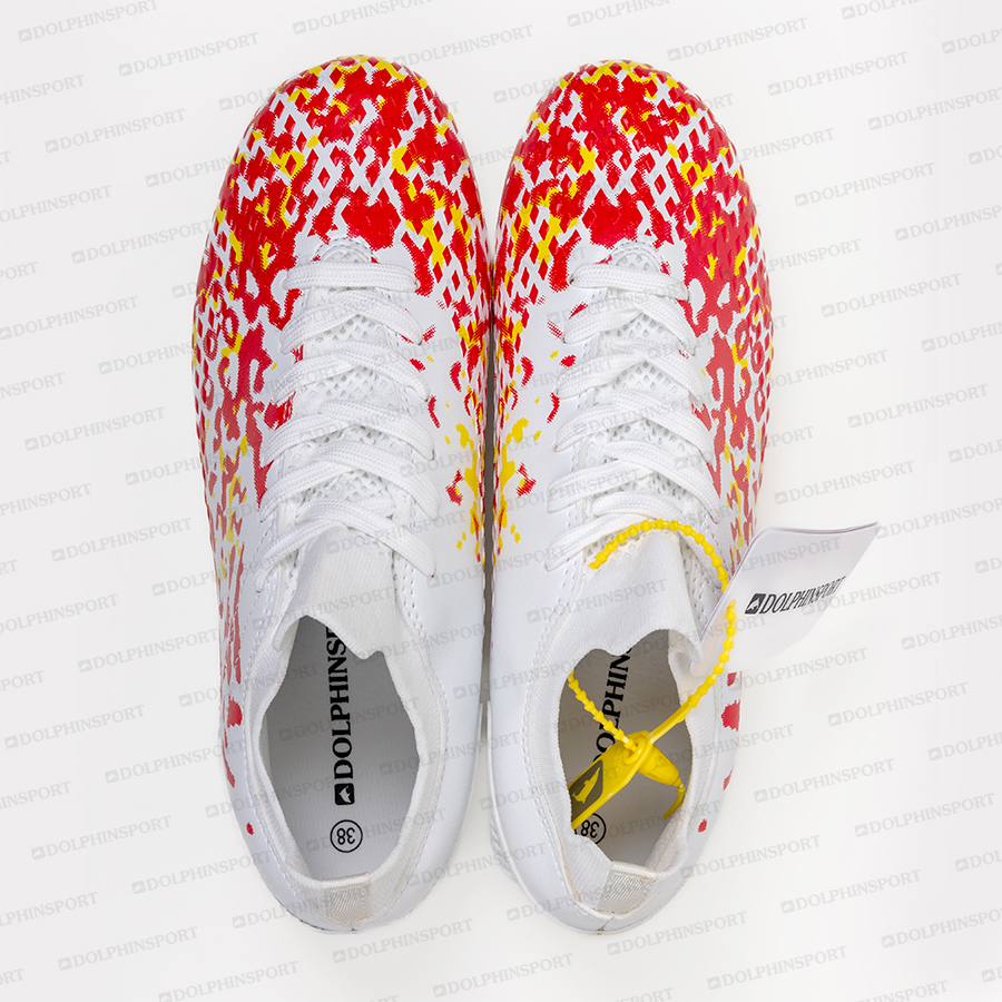 Бутсы футбольные KR-130 бело-красный