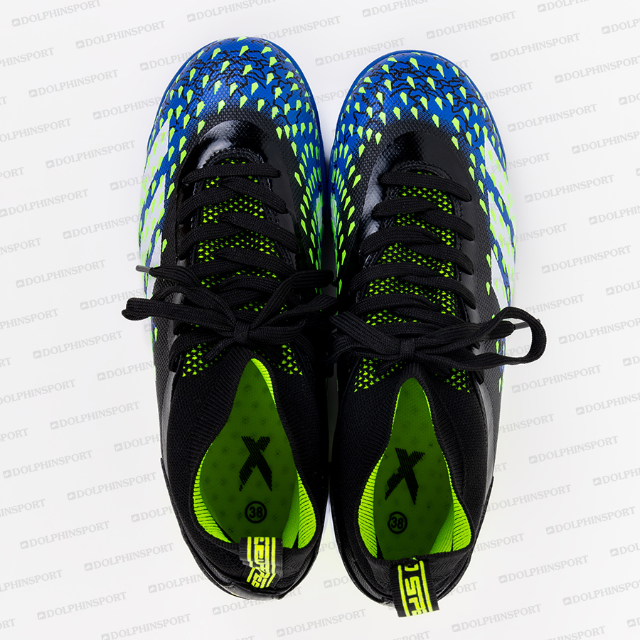 Бутсы футбольные KR-180 сине-зеленый