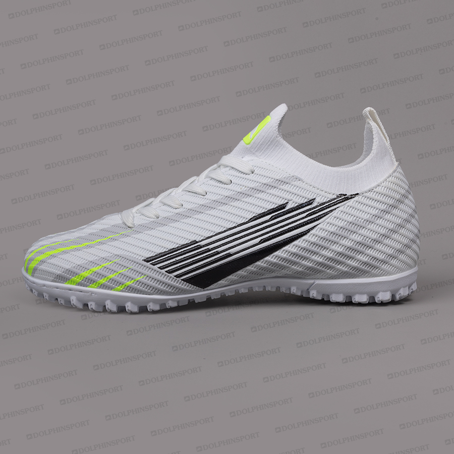 Бутсы футбольные KR-200 бело-зеленые