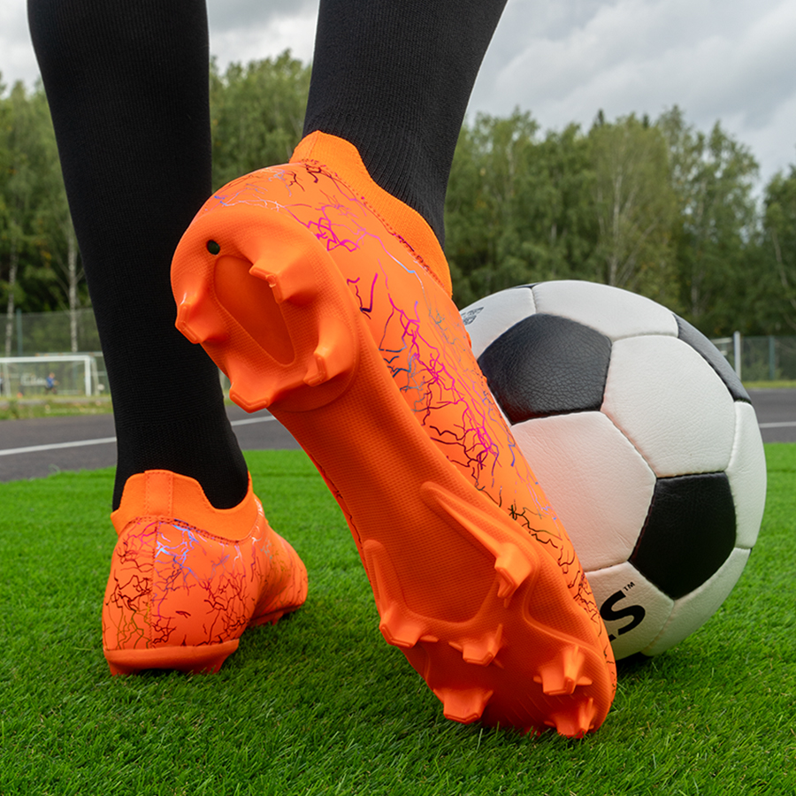 Бутсы футбольные KR-131 оранжевые