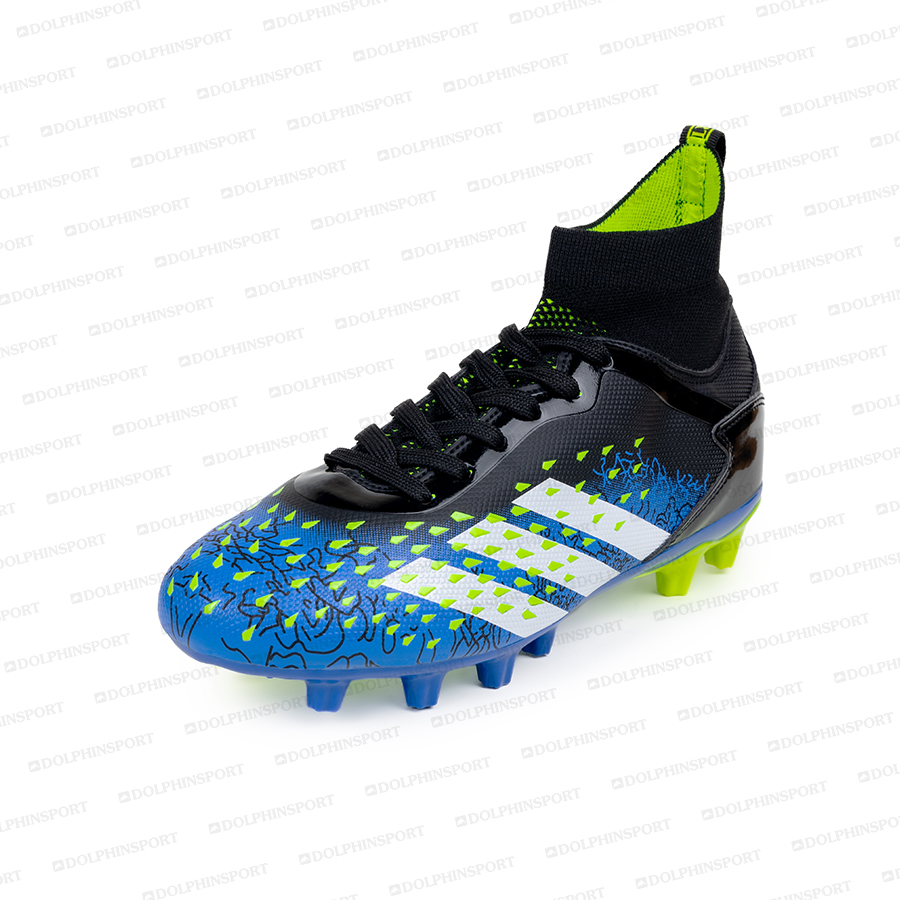 Бутсы футбольные KR-180/2 сине-зеленые