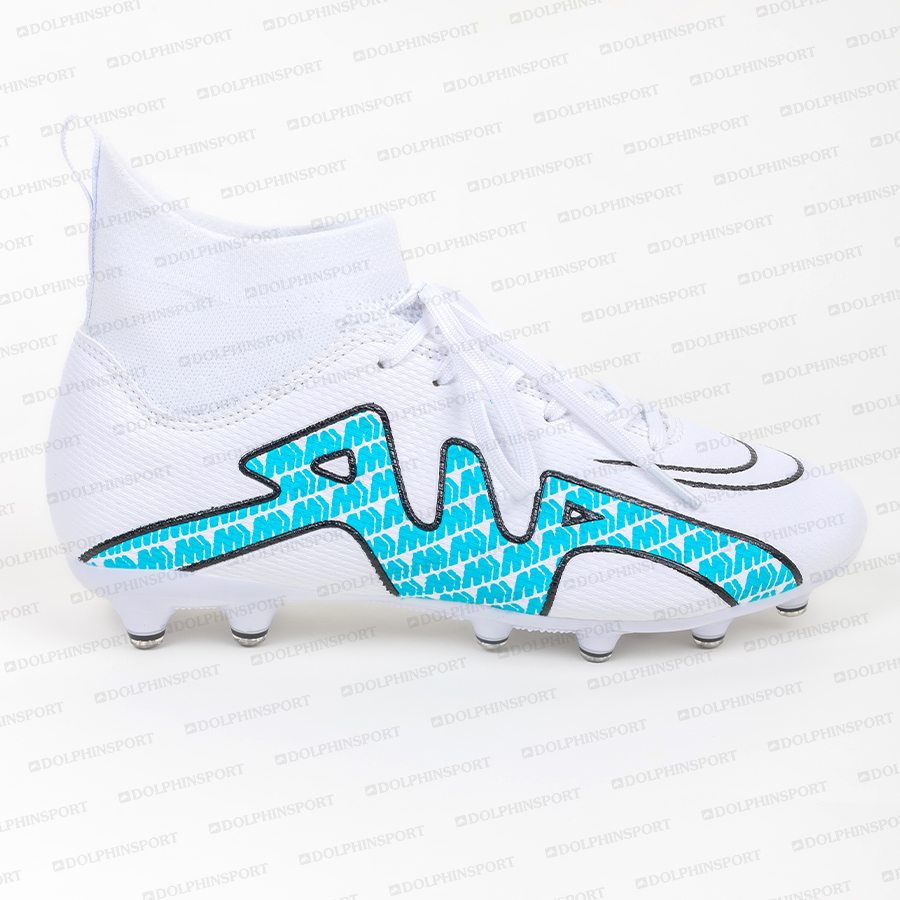 Бутсы футбольные KR-154 бело-синий