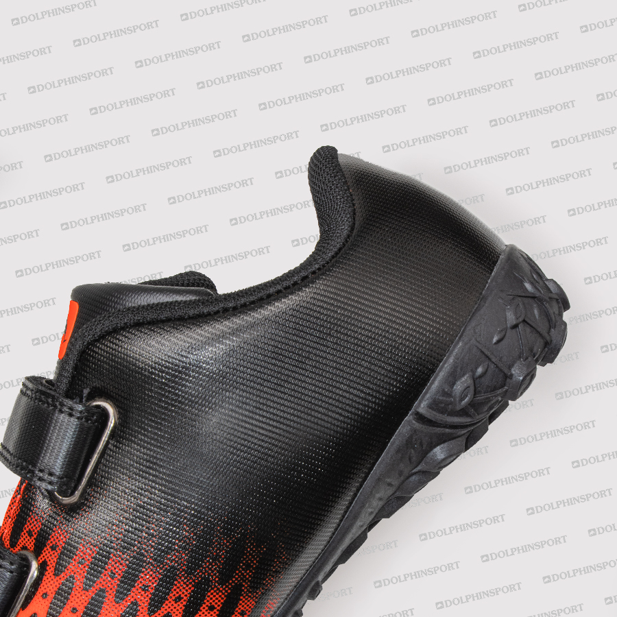 Бутсы футбольные KR-183 черно-оранжевые