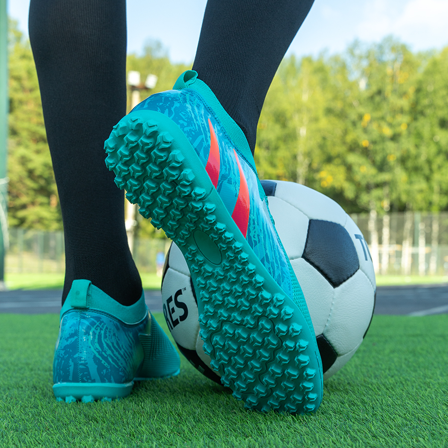 Бутсы футбольные KR-201 бирюзовые