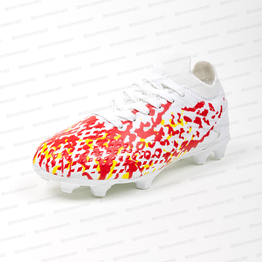 Бутсы футбольные KR-130 белый-черный