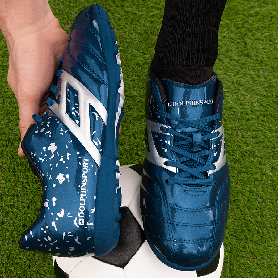 Бутсы футбольные KR-063 темно-синие