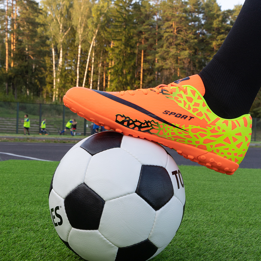 Бутсы футбольные KR-120 оранжевые