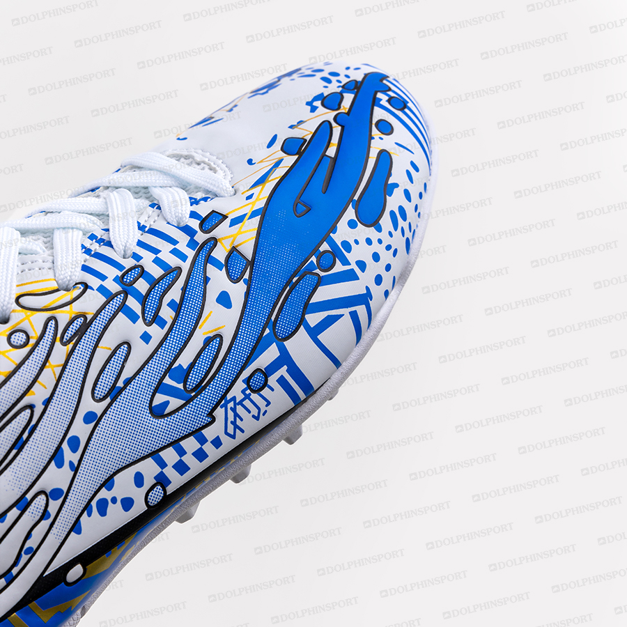 Бутсы футбольные KR-187 бело-синий