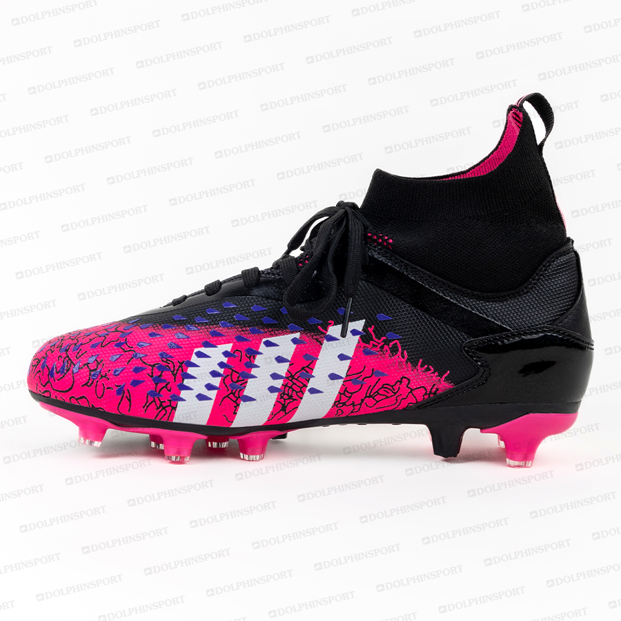 Бутсы футбольные KR-180/2 черно-розовые
