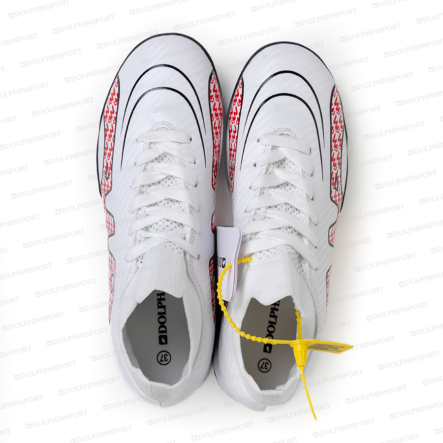 Бутсы футбольные KR-160 бело-красный