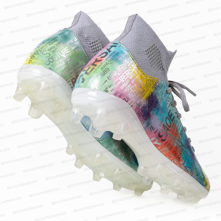 Бутсы футбольные KR-178/2 розовый-голубой