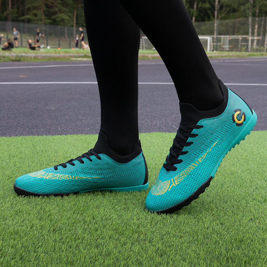 Бутсы футбольные KR-095 бирюзовые