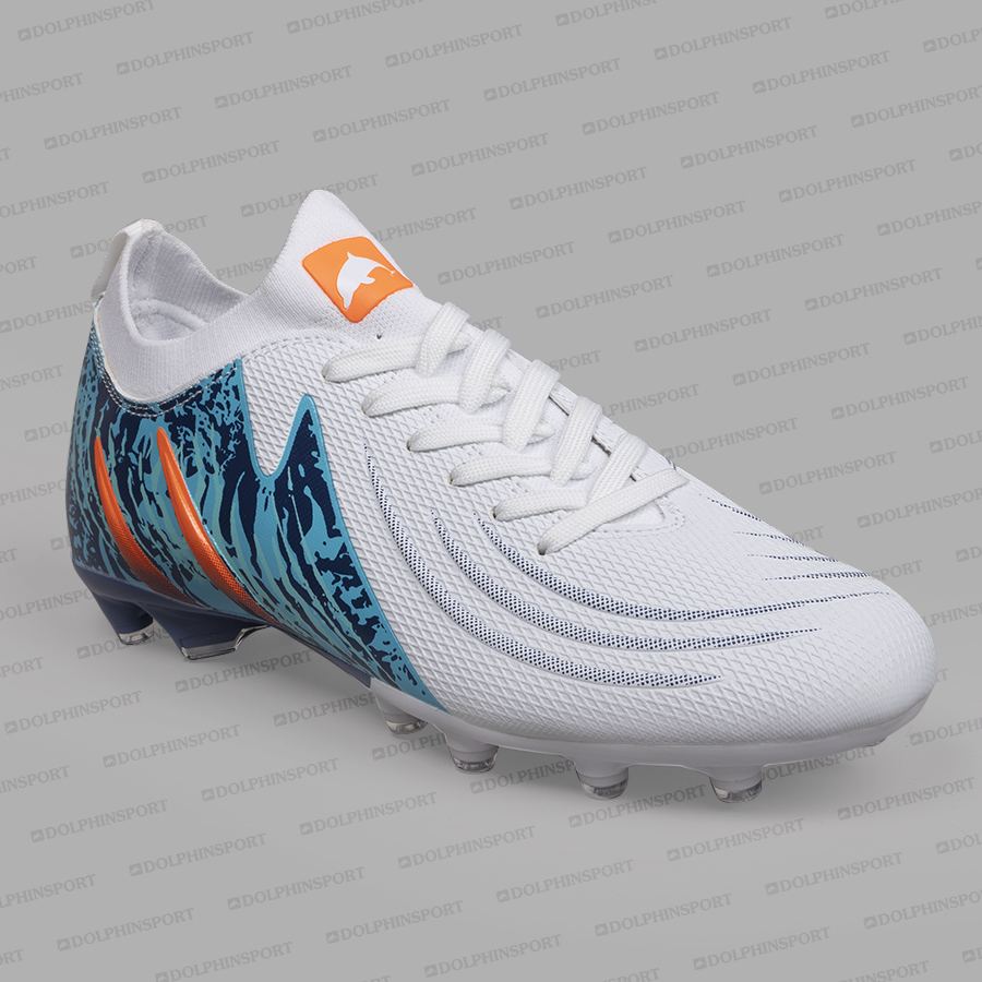 Бутсы футбольные KR-208 бело-синие