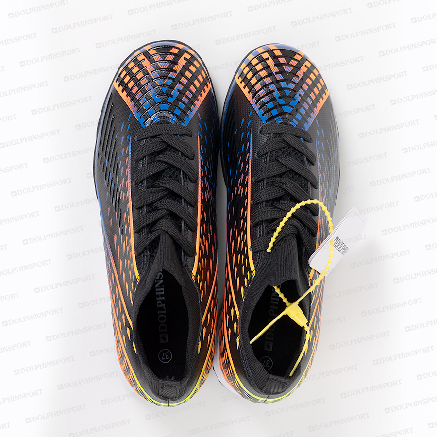 Бутсы футбольные KR-157 черно-оранжевый