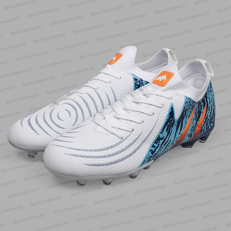 Бутсы футбольные KR-208 бело-синие