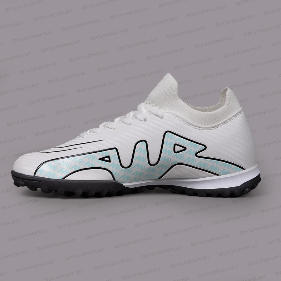 Бутсы футбольные KR-160 бело-бирюзовый