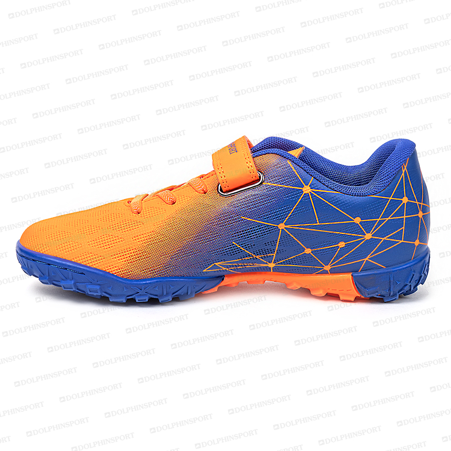 Бутсы футбольные KR-197 сине-оранжевые