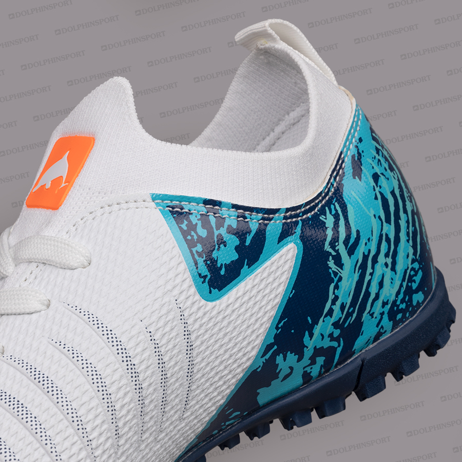 Бутсы футбольные KR-201 бело-синие