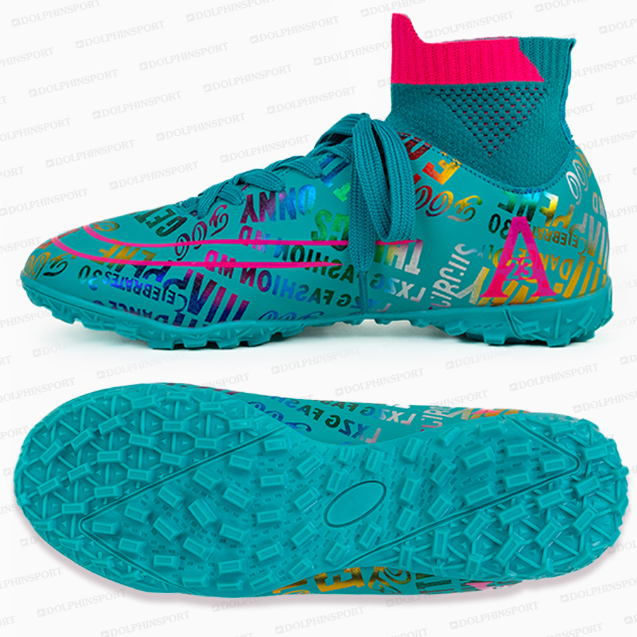 Бутсы футбольные KR-179 бирюзовый