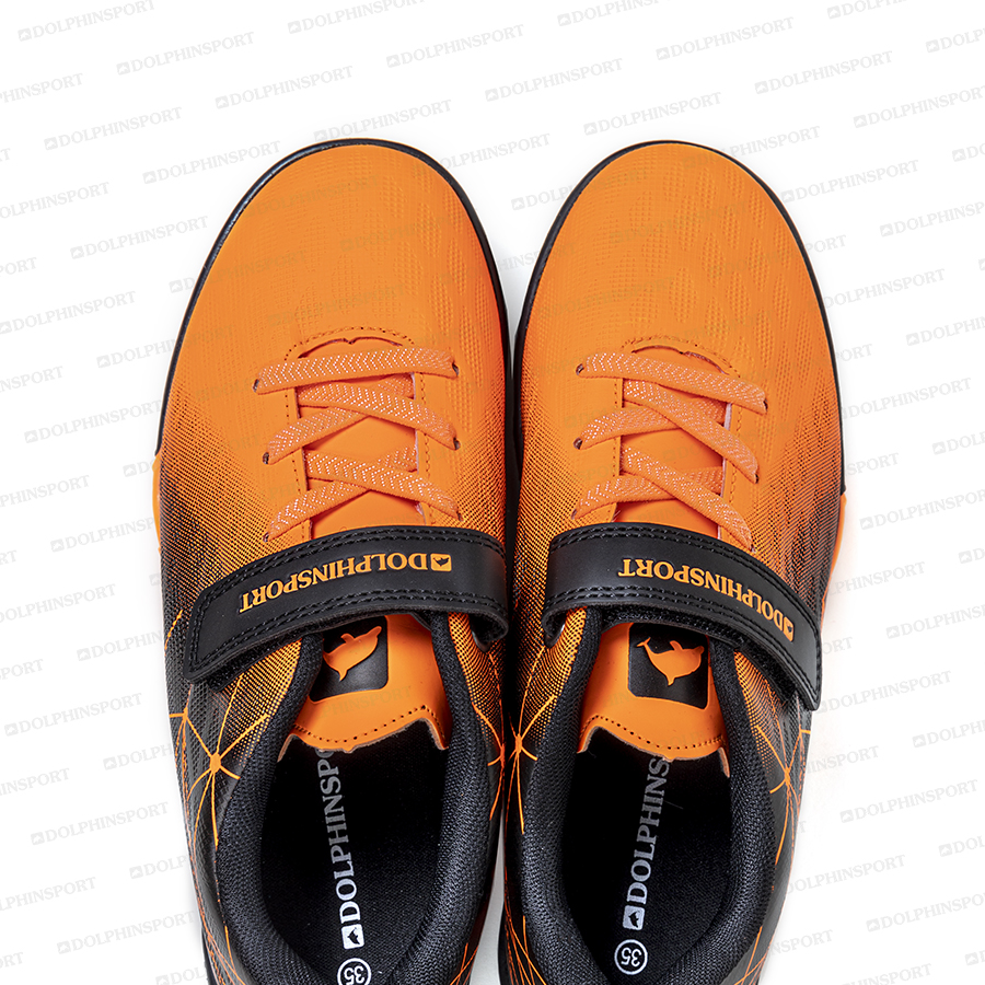 Бутсы футбольные KR-197 черно-оранжевые