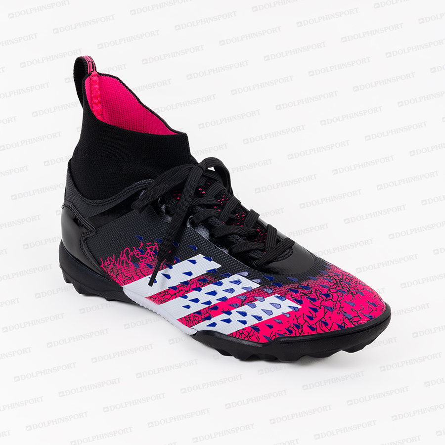 Бутсы футбольные KR-180 черно-розовый