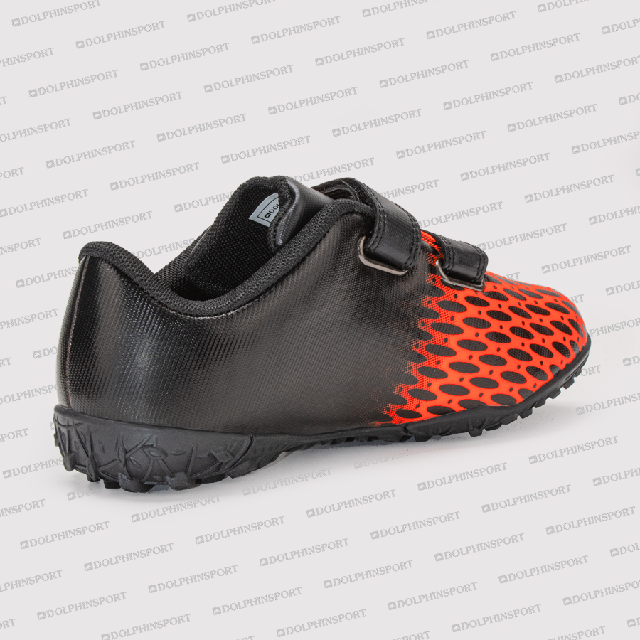 Бутсы футбольные KR-183 черно-оранжевые