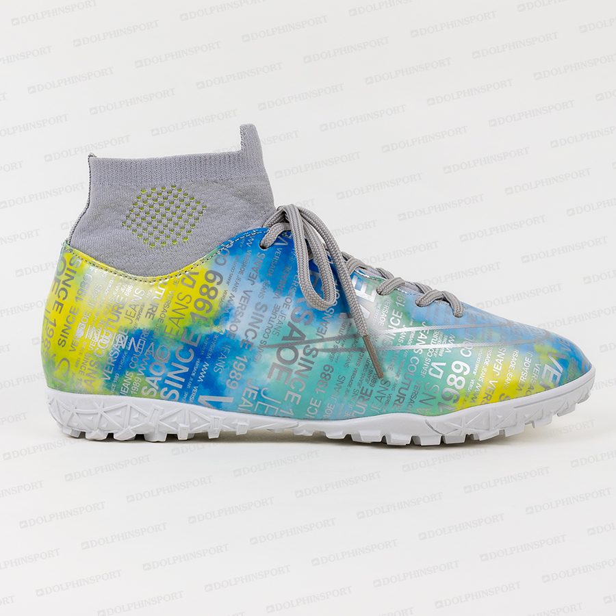 Бутсы футбольные KR-178 бело-голубой