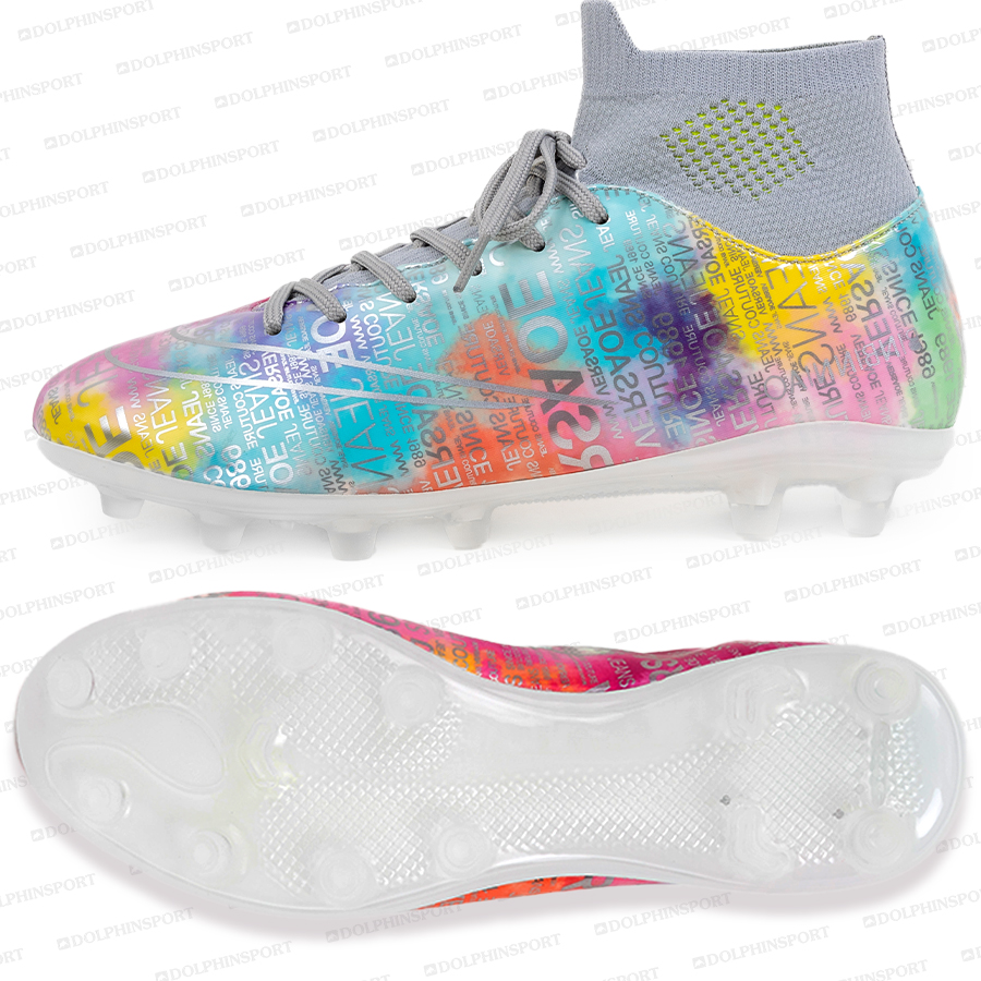 Бутсы футбольные KR-178/2 бело-розовый