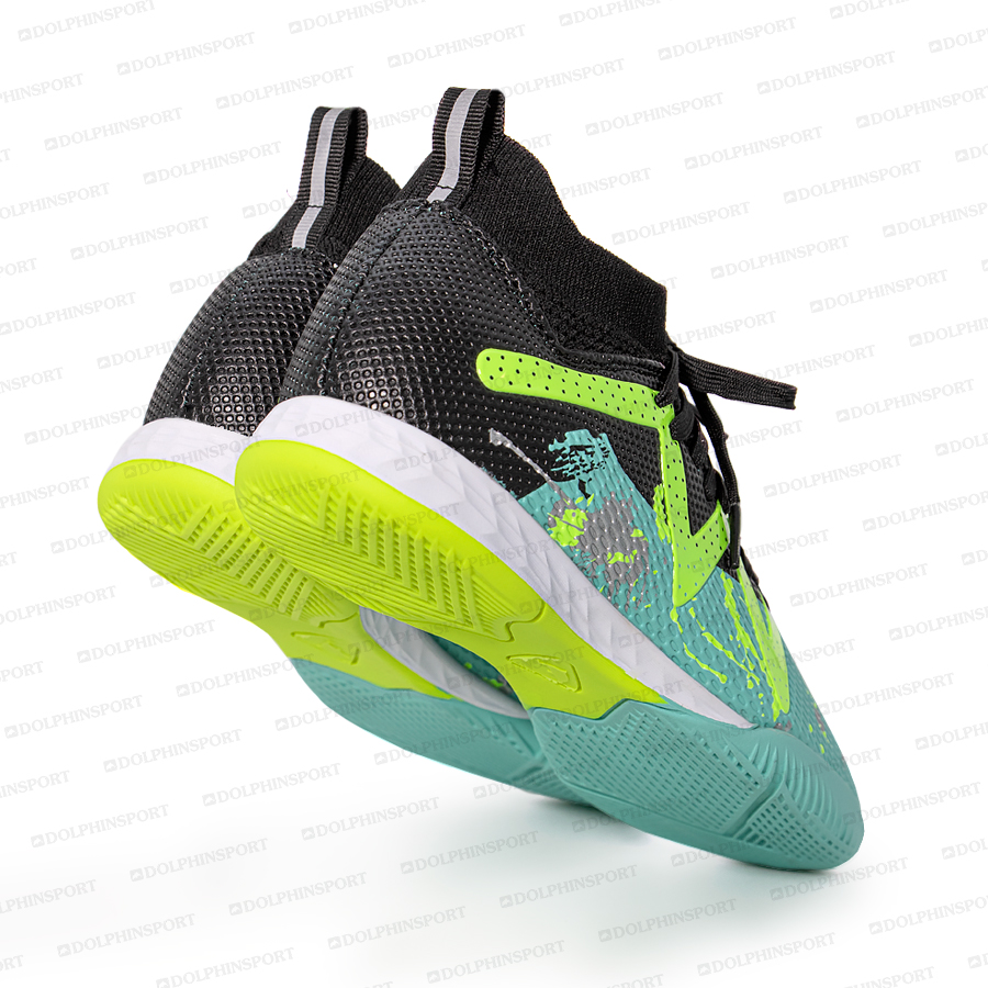 Бутсы футбольные KR-193/2 черно-бирюзовые