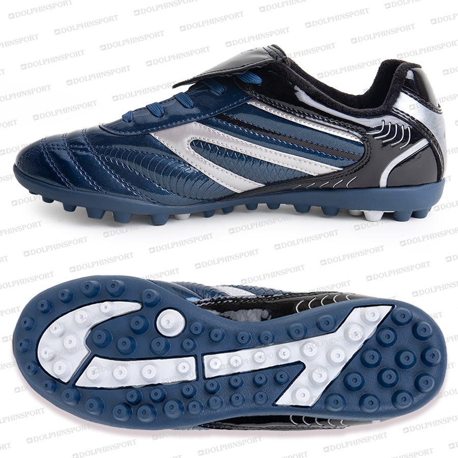 Бутсы футбольные KR-057 черно-синие