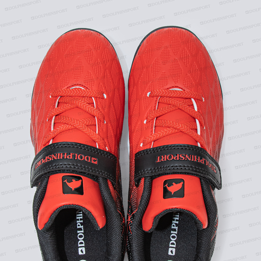 Бутсы футбольные KR-197 черно-красные