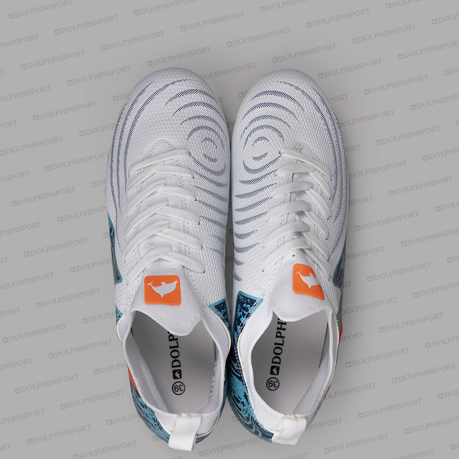 Бутсы футбольные KR-208 бело-синие